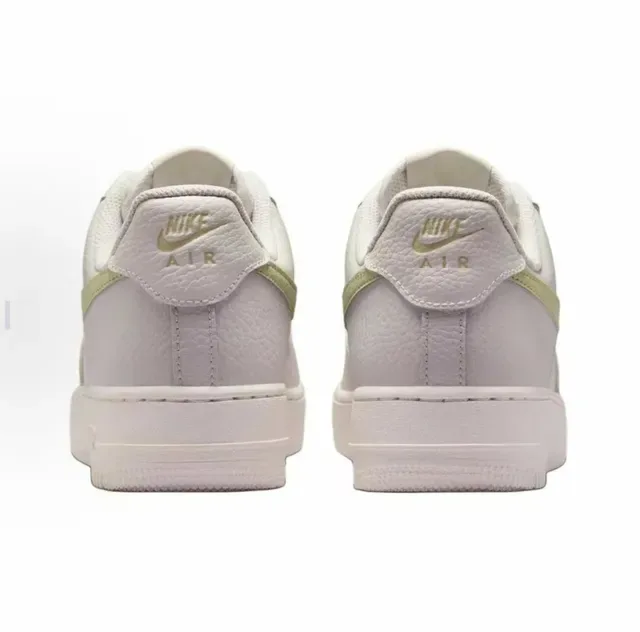 Nike Air Force 1 Chaussures lifestyle beige green basses en cuir 4