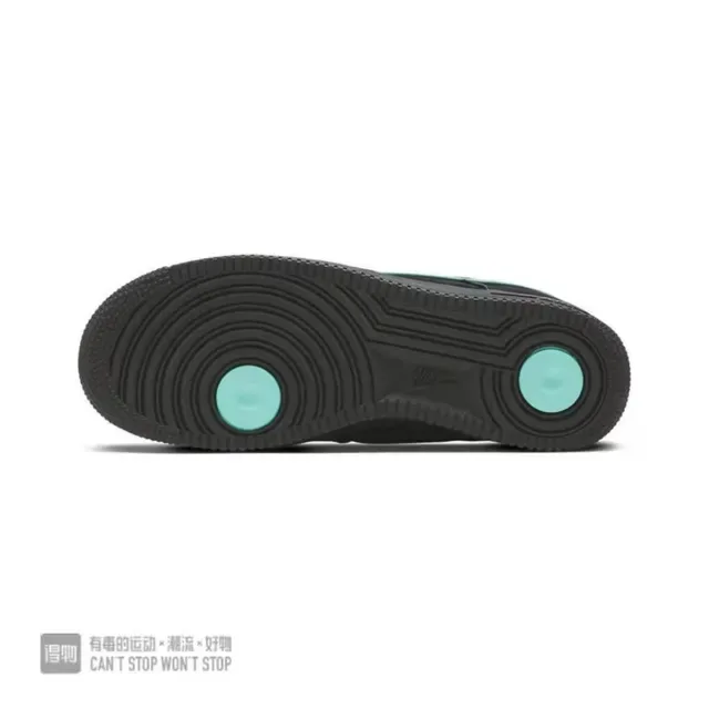 Nike Air Force 1 Black Green Low-Top Leather/suede Upper Lifestyle Sneakers 2