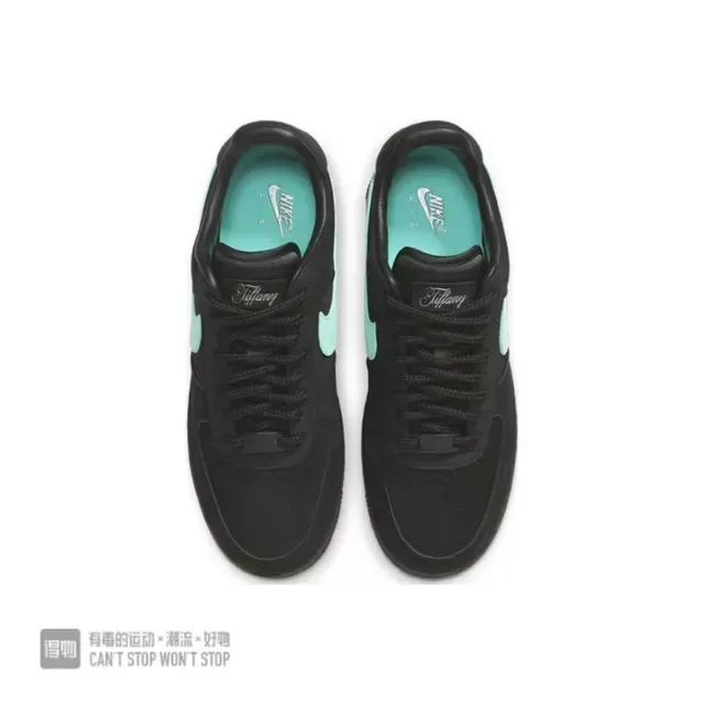 Nike Air Force 1 Black Green Low-Top Leather/suede Upper Lifestyle Sneakers 4