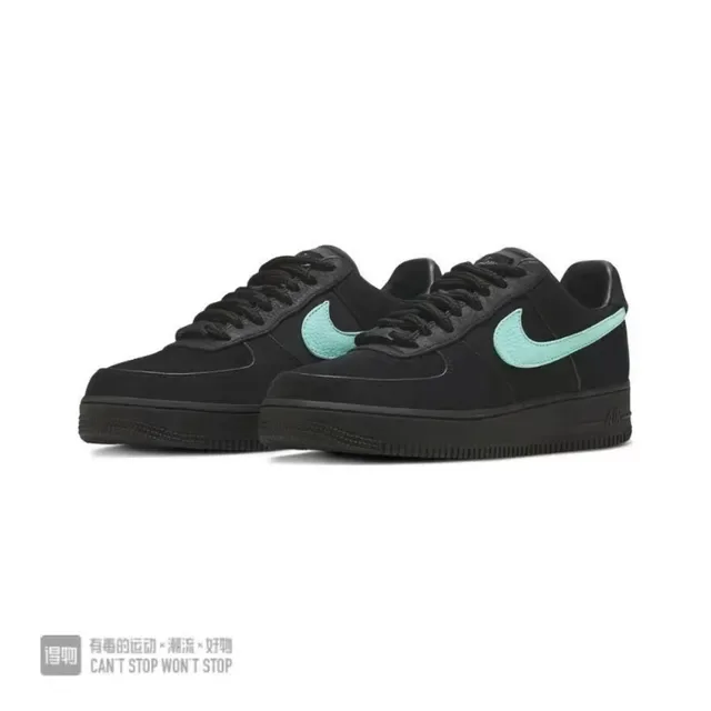 Nike Air Force 1 Black Green Low-Top Leather/suede Upper Lifestyle Sneakers 5