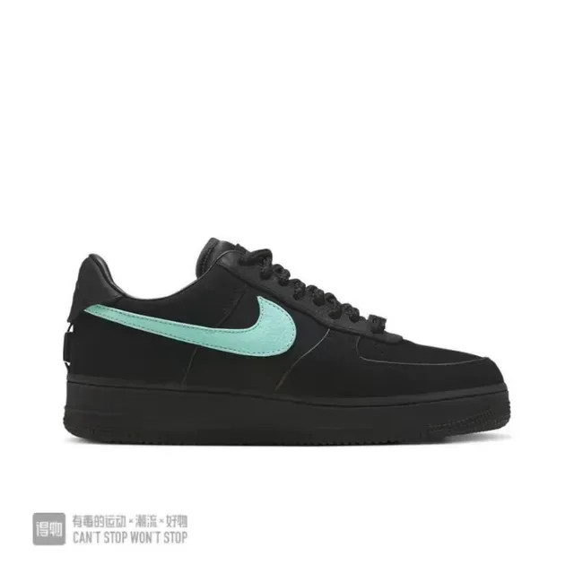 Nike Air Force 1 Black Green Low-Top Leather/suede Upper Lifestyle Sneakers 6