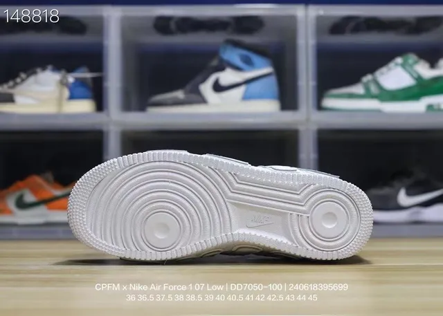 Nike Air Force 1 Low White Raised Lettering Lifestyle Sneakers 7