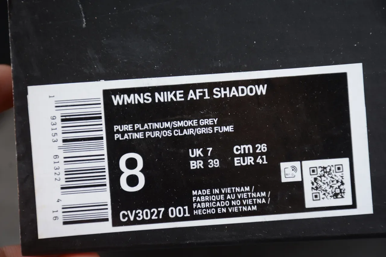 Nike Air Force 1 Platform Light Gray White Lifestyle Sneakers 2