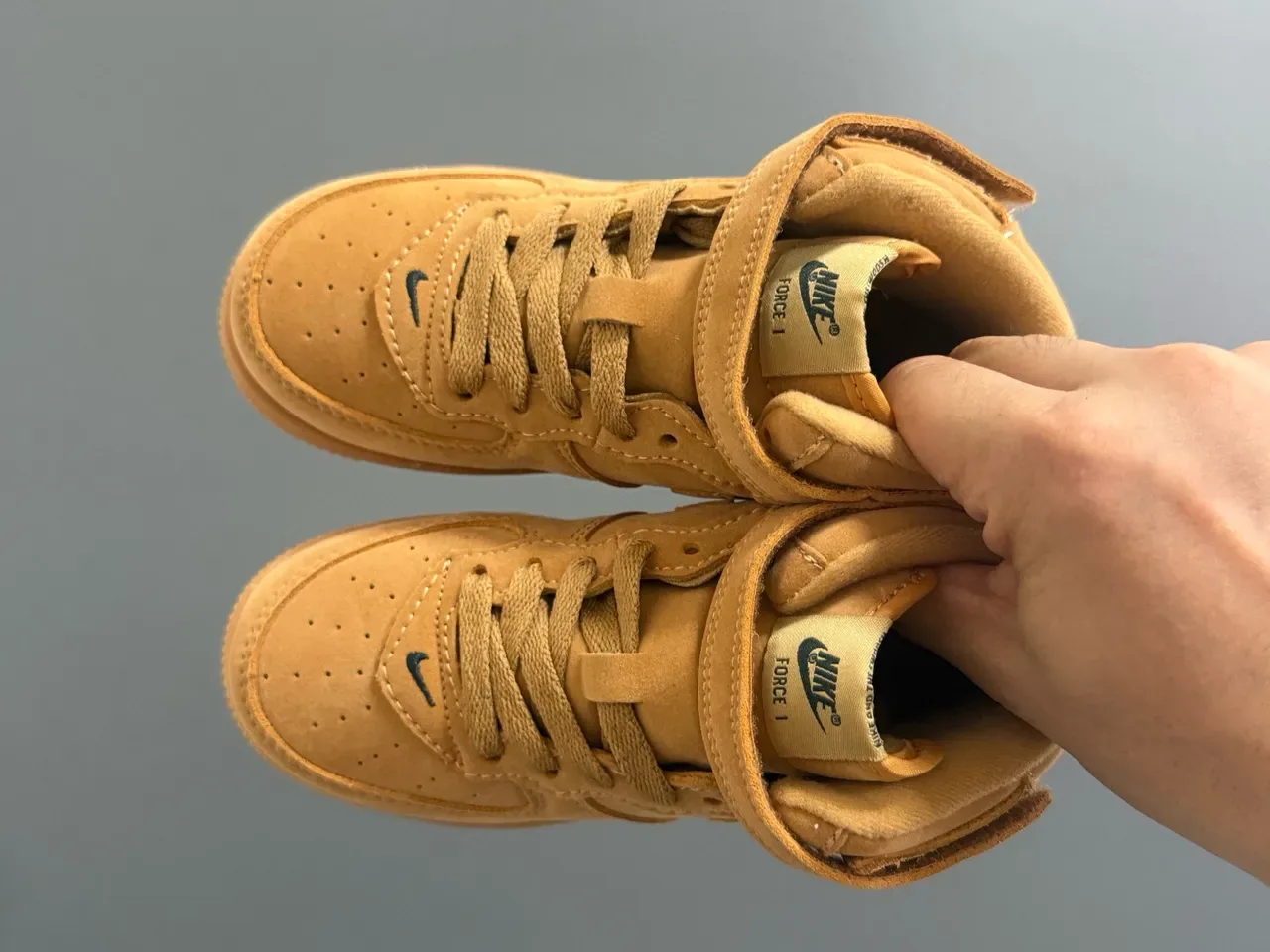 Nike Air Force 1 Tan Suede Lifestyle Sneakers 13