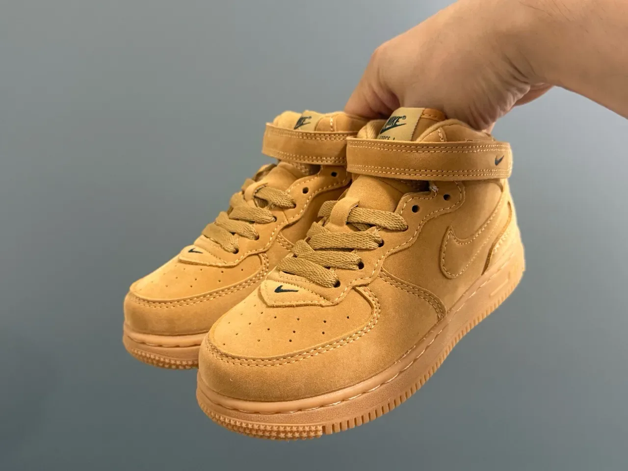 Nike Air Force 1 Tan Suede Lifestyle Sneakers 14
