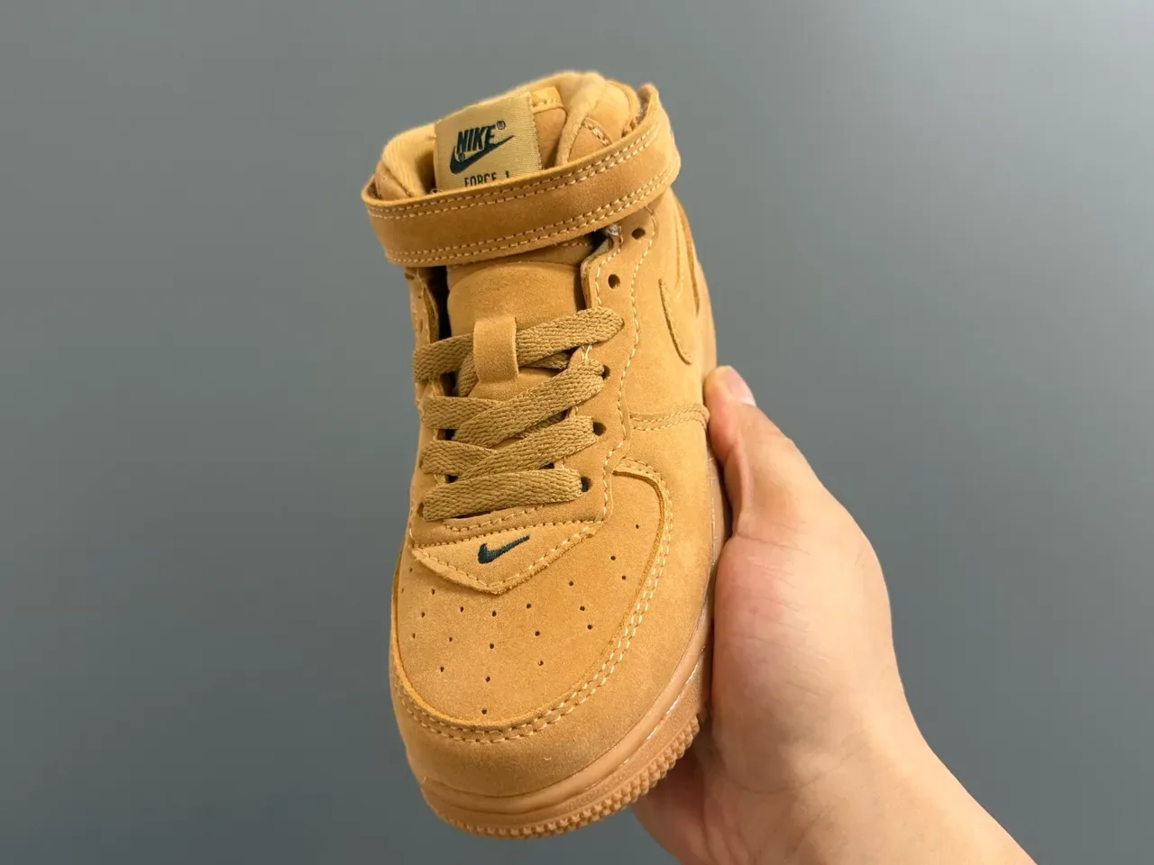 Nike Air Force 1 Tan Suede Lifestyle Sneakers 15