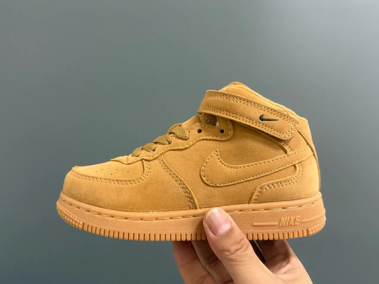 Nike Air Force 1 Tan Suede Lifestyle Sneakers 16