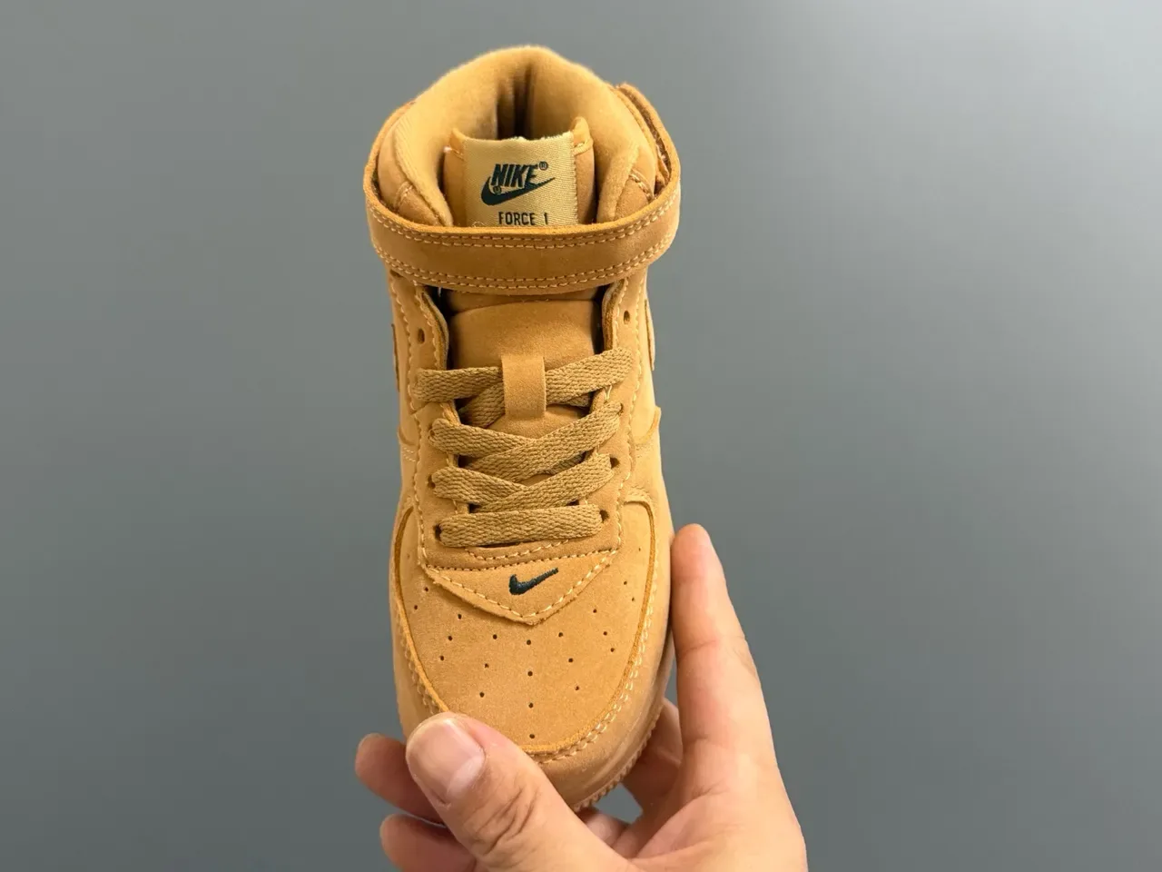 Nike Air Force 1 Tan Suede Lifestyle Sneakers 20