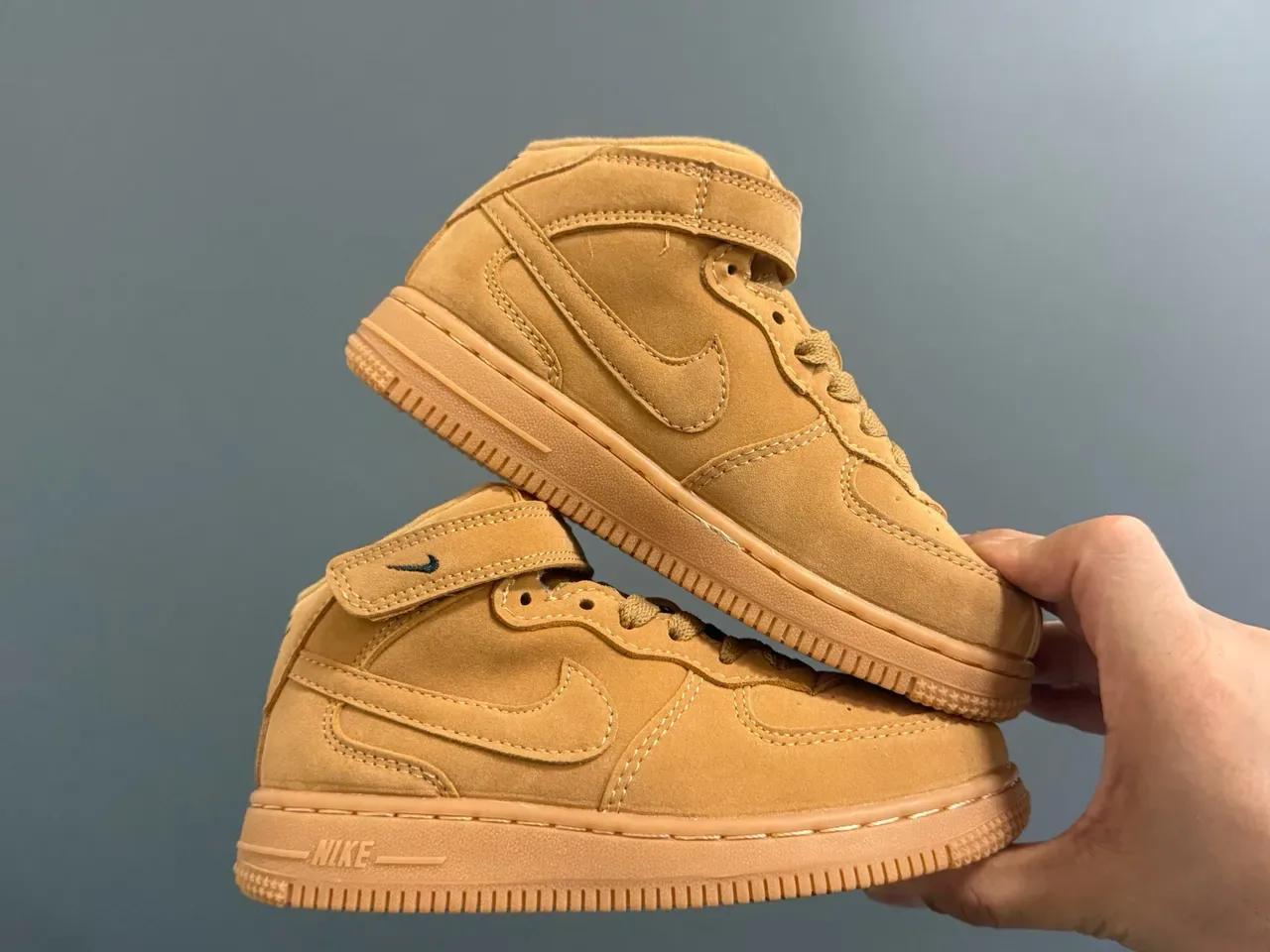 Nike Air Force 1 Tan Suede Lifestyle Sneakers 21