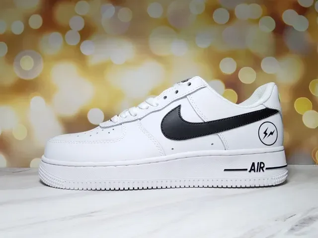 Nike Air Force 1 Branco e Royal Blue Sneakers Lifestyle 2