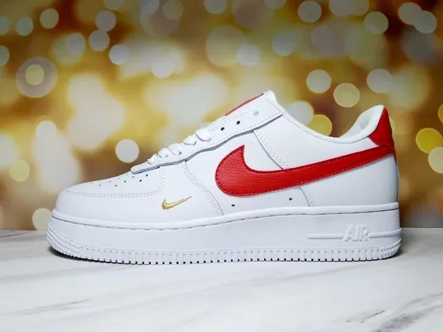 Nike Air Force 1 Branco e Royal Blue Sneakers Lifestyle 6