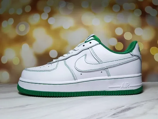 Nike Air Force 1 Branco e Royal Blue Sneakers Lifestyle 17