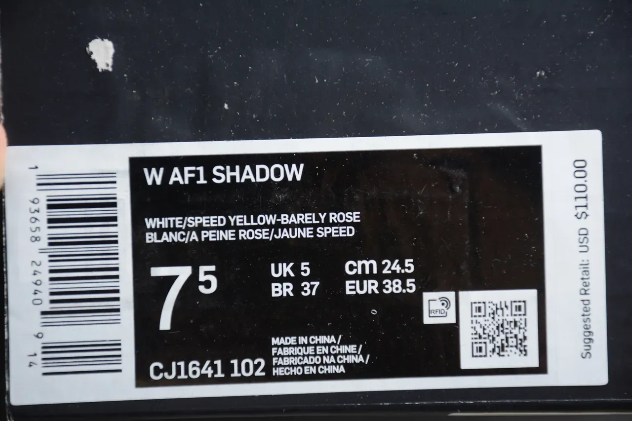 Nike Air Force 1 Blanc et Jaune Sneakers Lifestyle 7