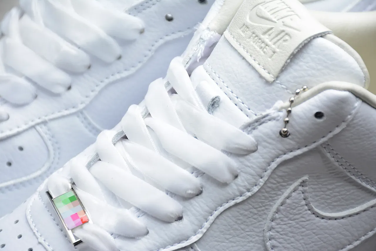 Nike Air Force 1 White Pink Gradient Heel Lifestyle Sneakers 7