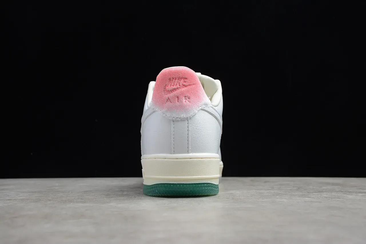 Nike Air Force 1 White Pink Gradient Heel Lifestyle Sneakers 9
