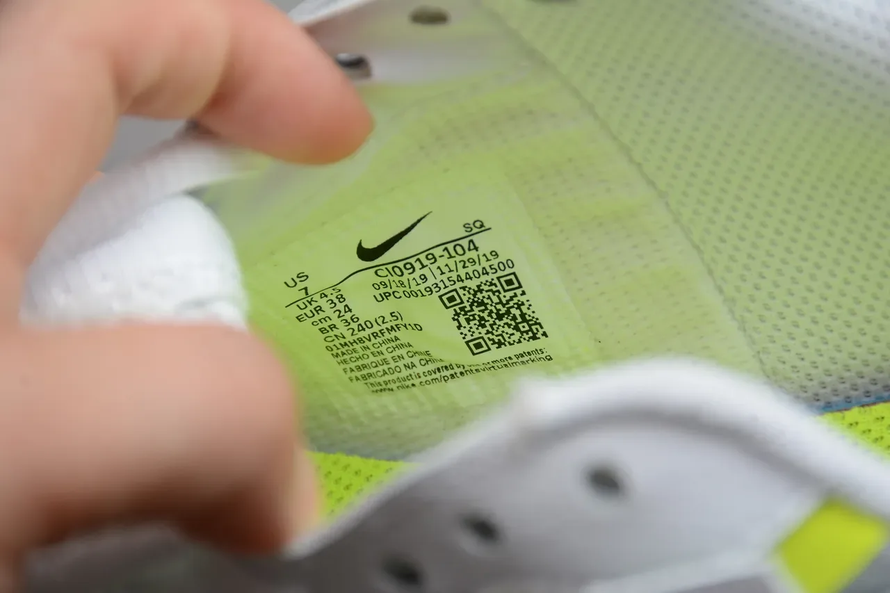Nike Air Force 1 White Volt Lifestyle Sneakers 7