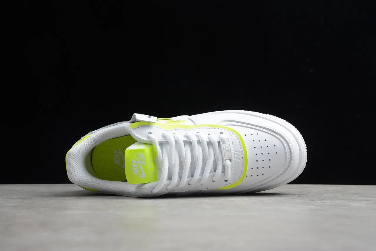 Nike Air Force 1 White Volt Lifestyle Sneakers 14