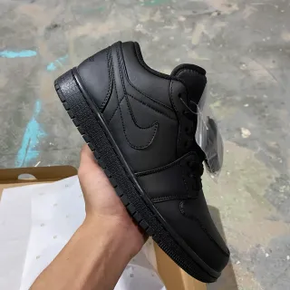 Nike Air Jordan 1 Low All-Black Lifestyle Sneakers