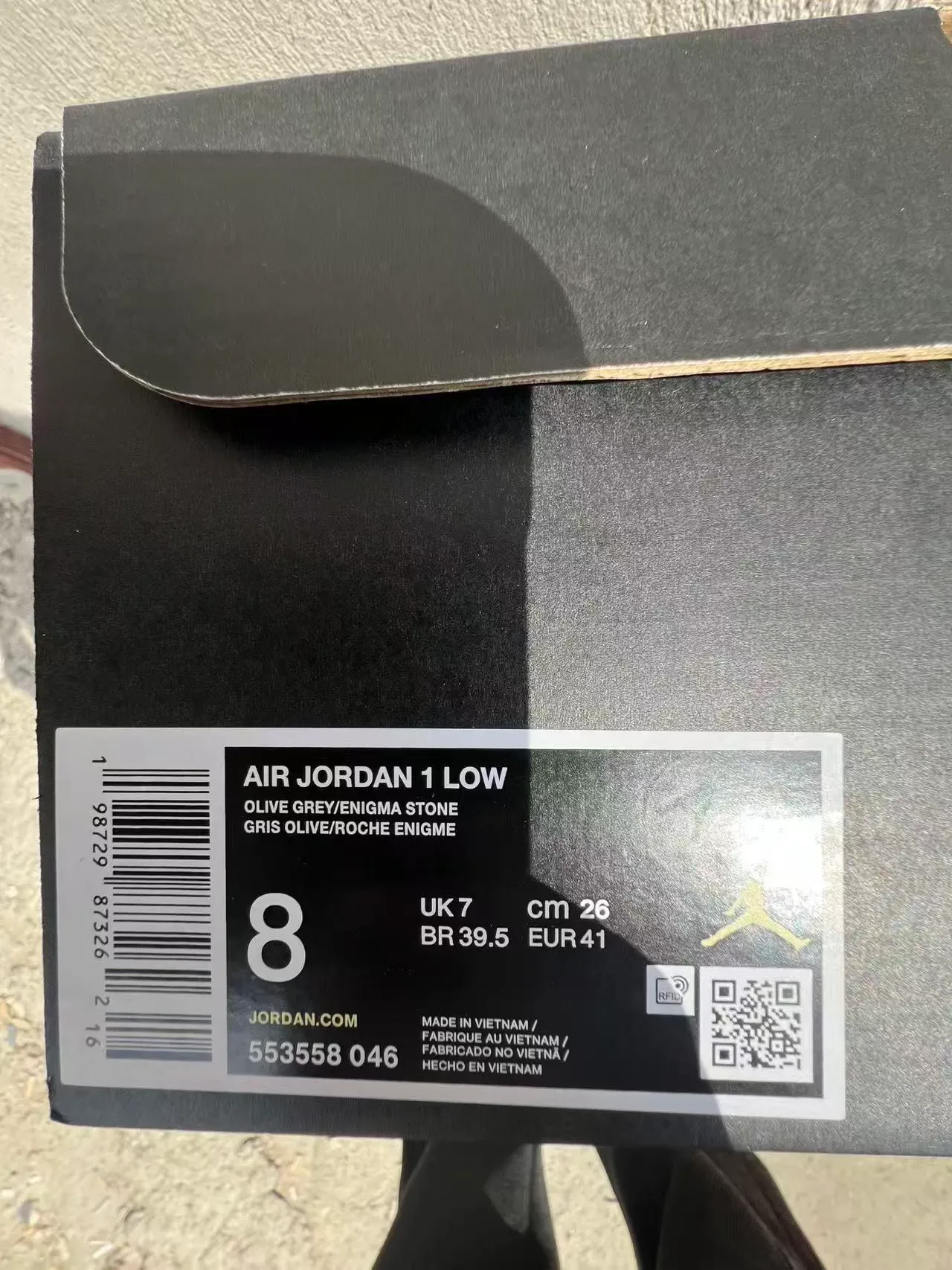 Nike Air Jordan 1 Low Beige Brown White Lifestyle Sneakers 10