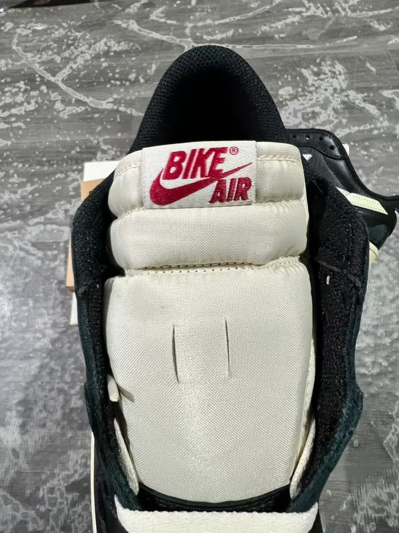 Nike Air Jordan 1 Low Black Cream Red Lifestyle Sneakers 4