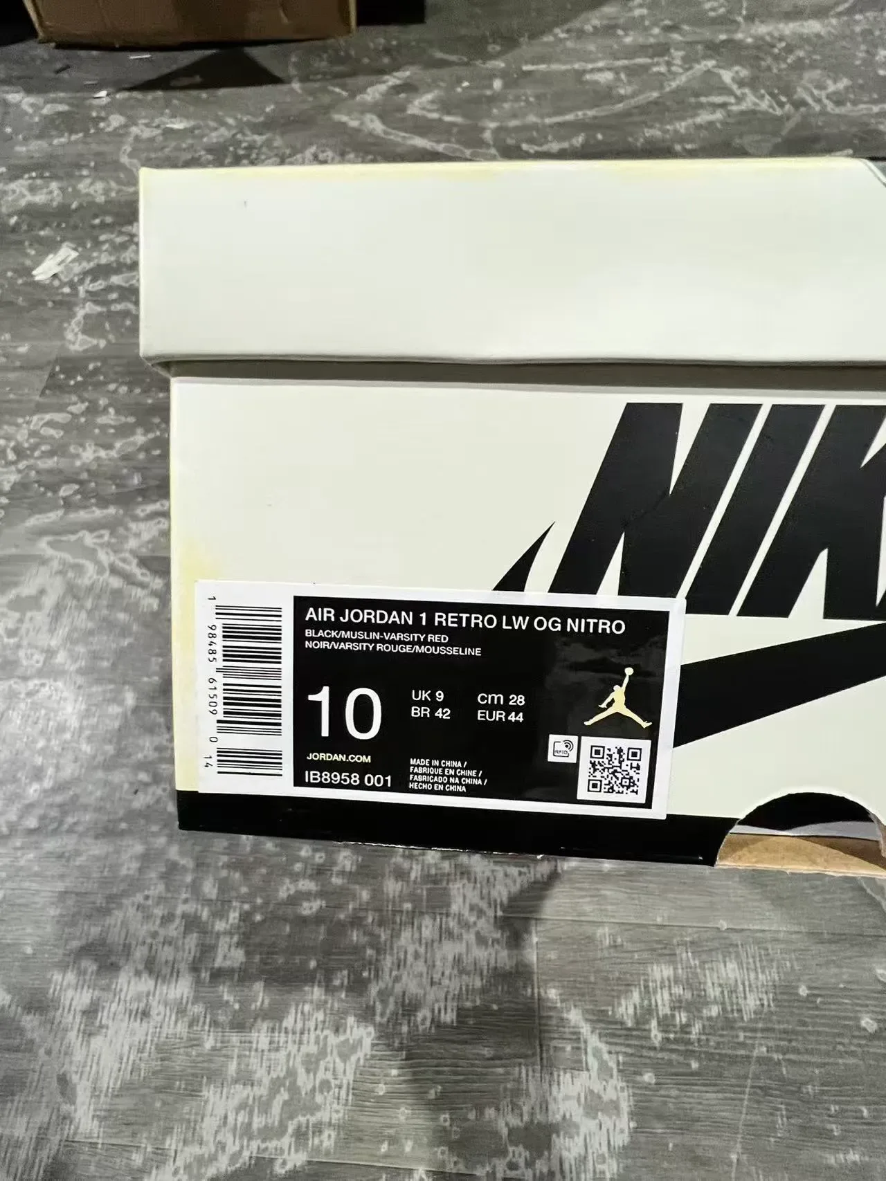 Nike Air Jordan 1 Low Black Cream Red Lifestyle Sneakers 10
