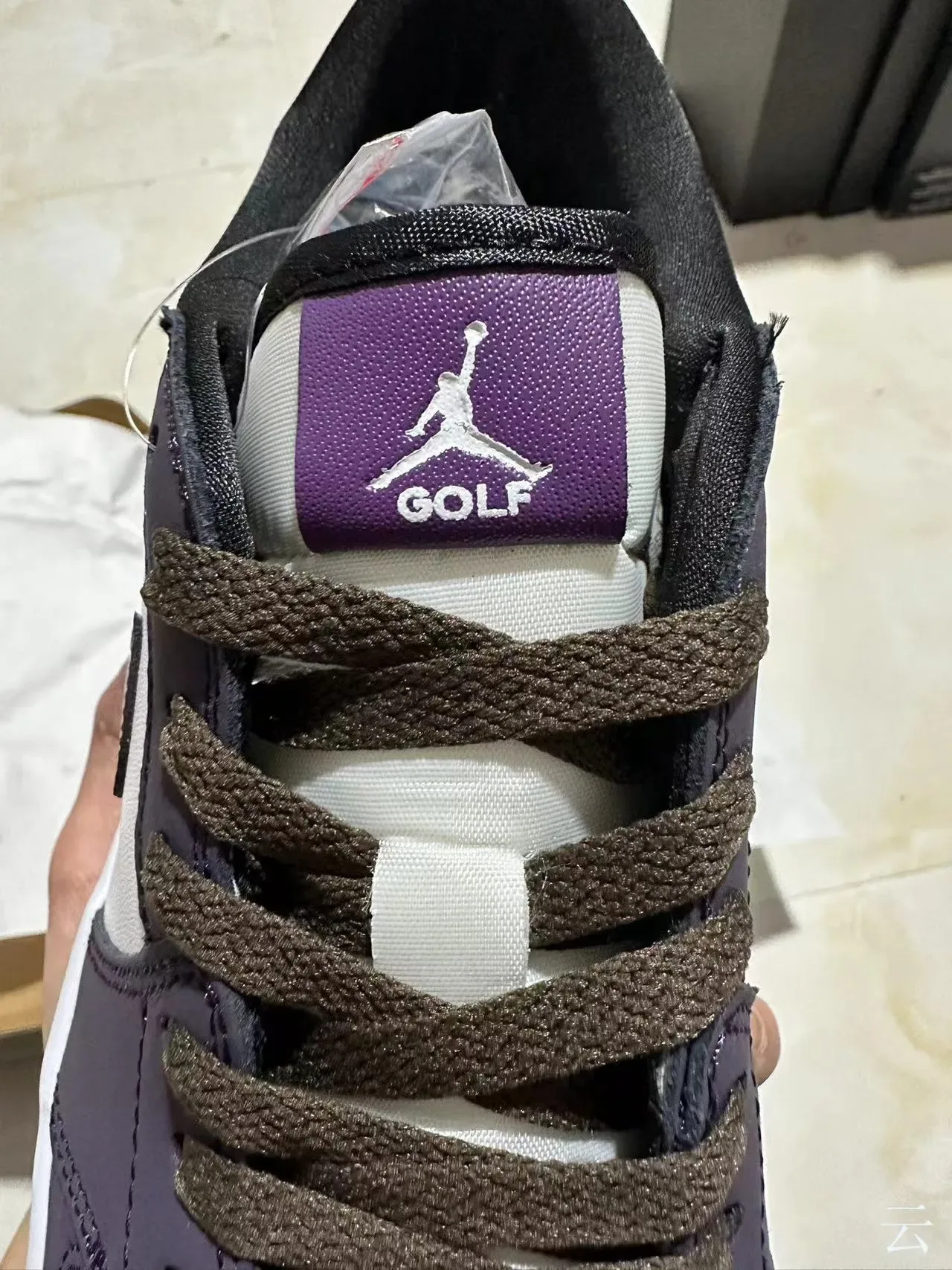 Nike Air Jordan 1 Low Purple and White Lifestyle Sneakers 6
