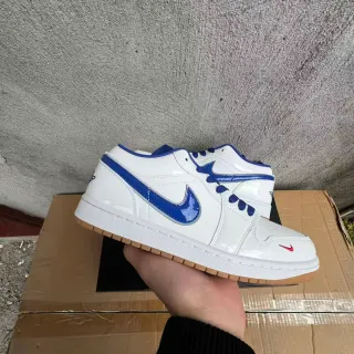 Nike Air Jordan 1 Low White Royal Blue Gum Lifestyle Sneakers