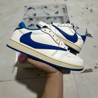 Nike Air Jordan 1 Low 白皇家蓝 休闲运动鞋
