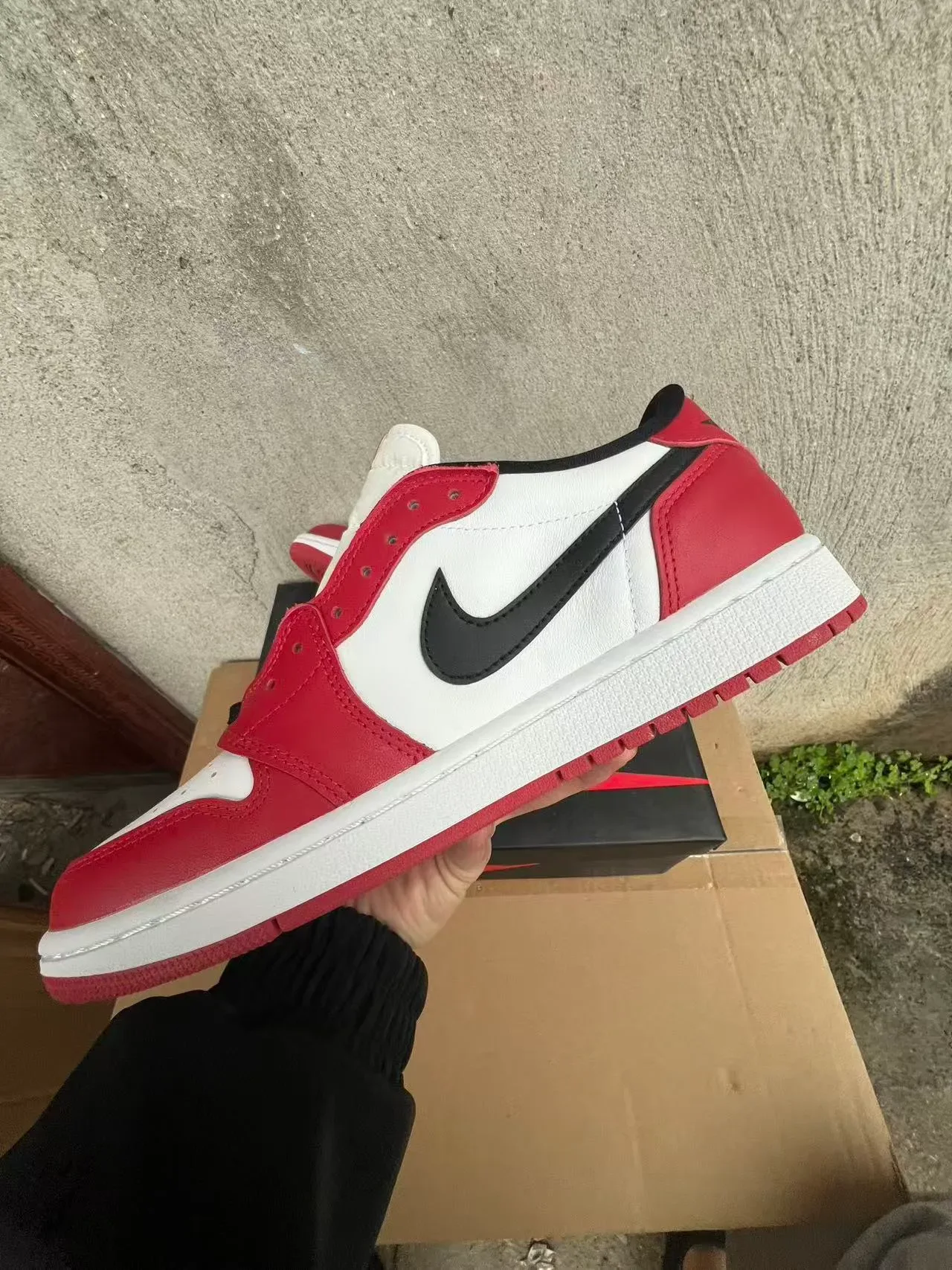 Nike Air Jordan 1 Red White Black Lifestyle Sneakers 4