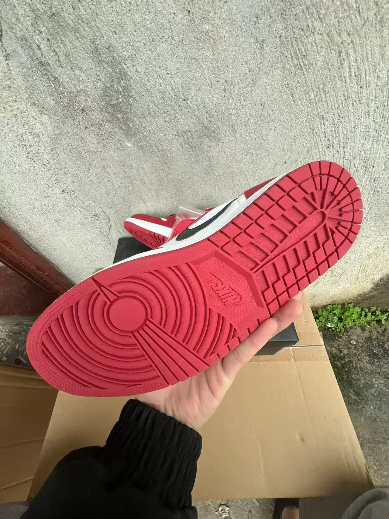 Nike Air Jordan 1 Red White Black Lifestyle Sneakers 5