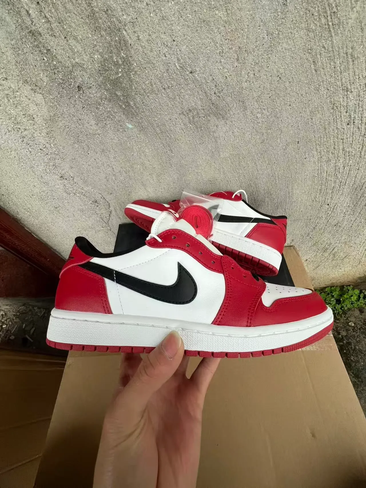 Nike Air Jordan 1 Red White Black Lifestyle Sneakers 6