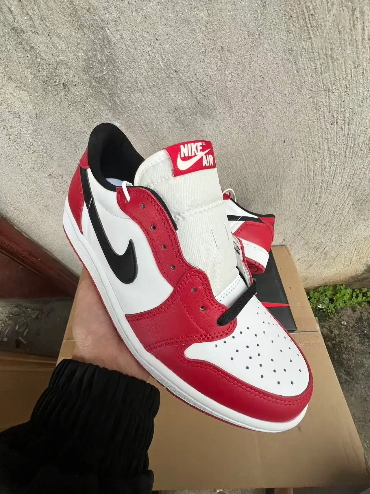 Nike Air Jordan 1 Red White Black Lifestyle Sneakers 10