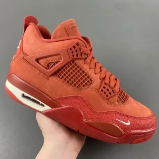 Nike Air Jordan 4 Red Monochrome Basketball Shoes