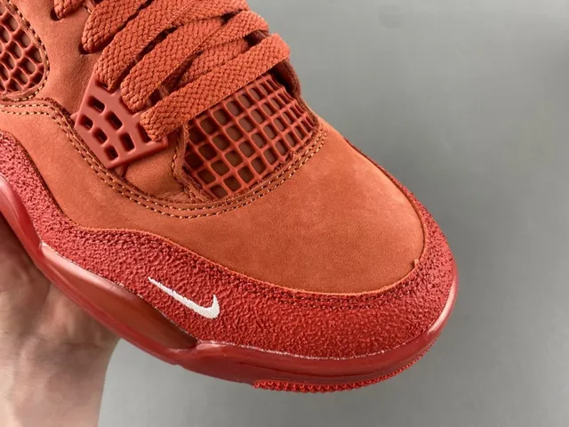 Nike Air Jordan 4 Red Monochrome Basketball Shoes 2
