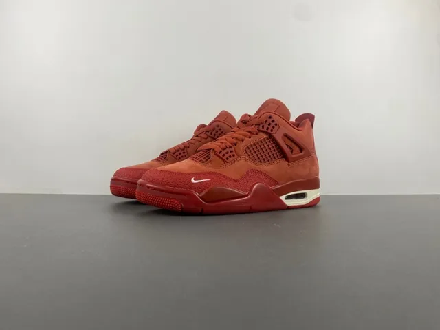 Nike Air Jordan 4 Red Monochrome Basketball Shoes 9