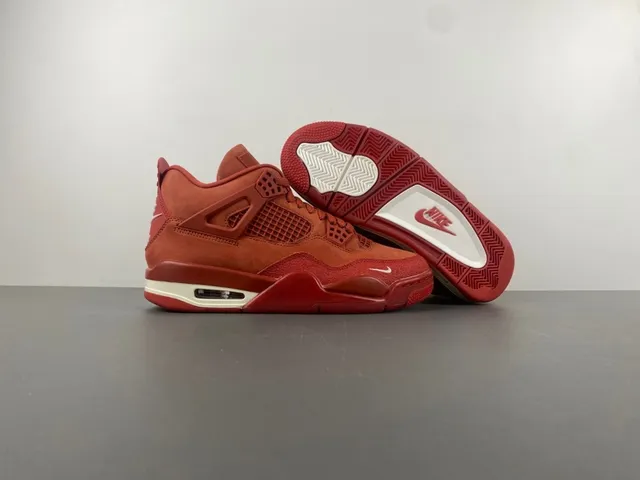 Nike Air Jordan 4 Red Monochrome Basketball Shoes 11