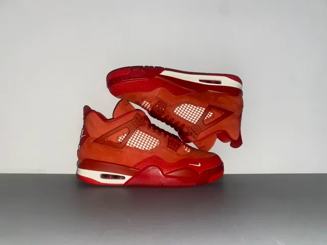 Nike Air Jordan 4 Red Monochrome Basketball Shoes 13