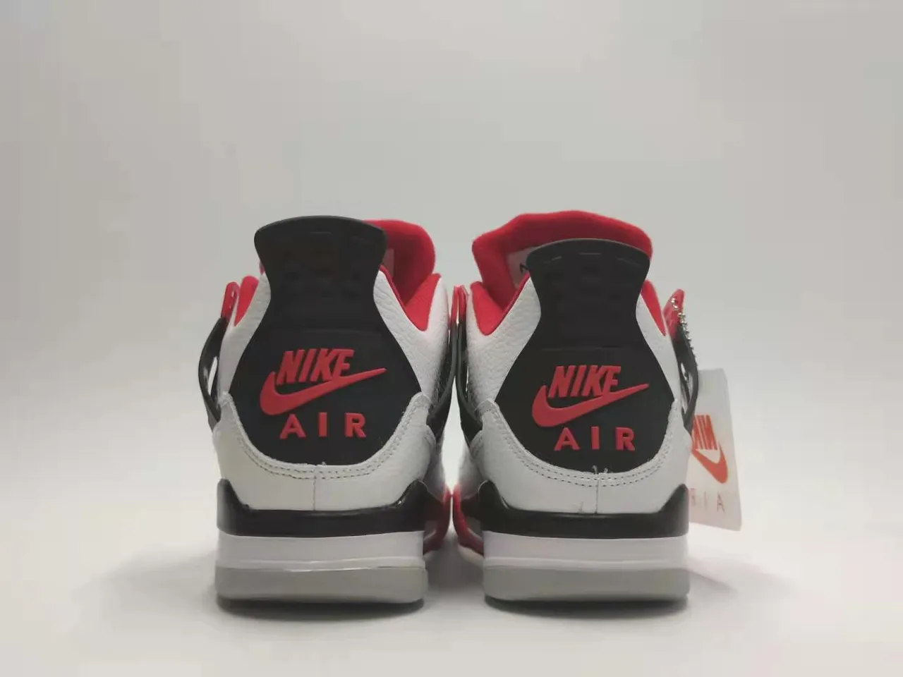 Nike Air Jordan 4 White Red Black Basketball Shoes 2