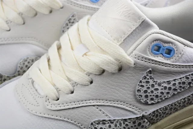 Nike Air Max 1 Spotted Print Cream Gray Lifestyle Sneakers 7