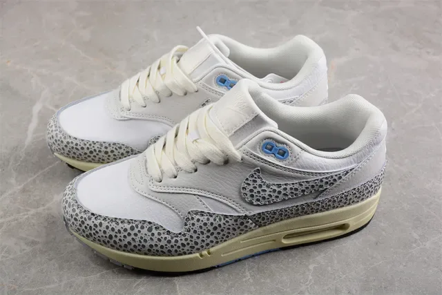 Nike Air Max 1 Spotted Print Cream Gray Lifestyle Sneakers 9