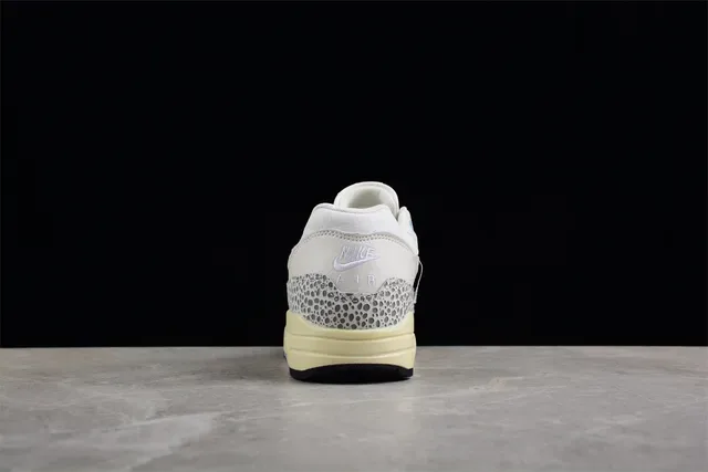 Nike Air Max 1 Spotted Print Cream Gray Lifestyle Sneakers 10