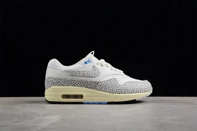 Nike Air Max 1 Spotted Print Cream Gray Lifestyle Sneakers 14