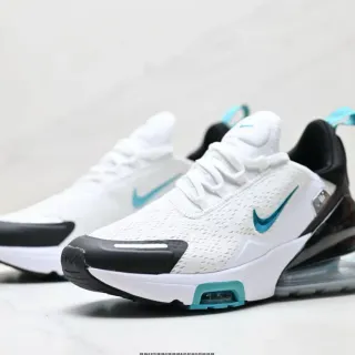 Nike Air Max 270 White Black Turquoise Lifestyle Sneakers