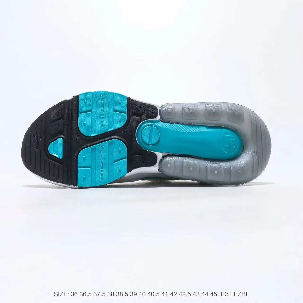 Nike Air Max 270 White Black Turquoise Lifestyle Sneakers 7