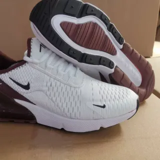 Nike Air Max 270 White Burgundy Lifestyle Sneakers