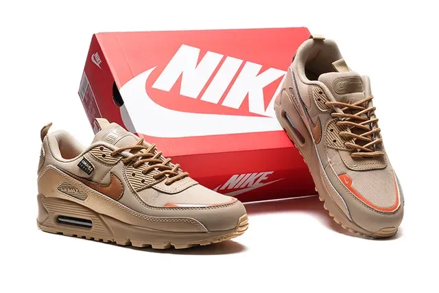 Nike Air Max 90 Beige Tonal Lifestyle Sneakers 2