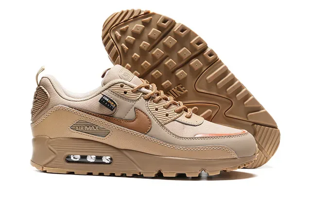 Nike Air Max 90 Beige Tonal Lifestyle Sneakers 4
