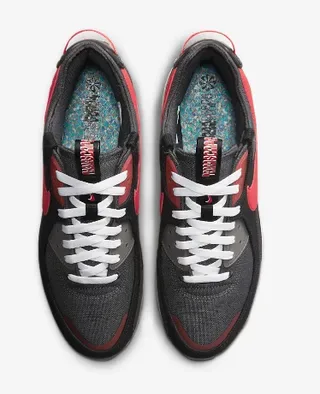 Nike Air Max 90 Black and Red Lifestyle Sneakers 4