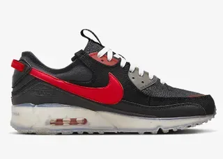 Nike Air Max 90 Black and Red Lifestyle Sneakers 5