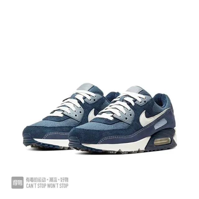 Nike Air Max 90 Navy and White Lifestyle Sneakers 5